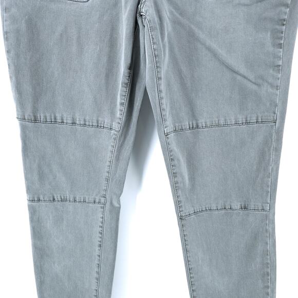 Mossimo Women Lt Gray Green Moto Button Fly Flap Pocket Super Stretch Jegging 10 - Picture 4 of 11